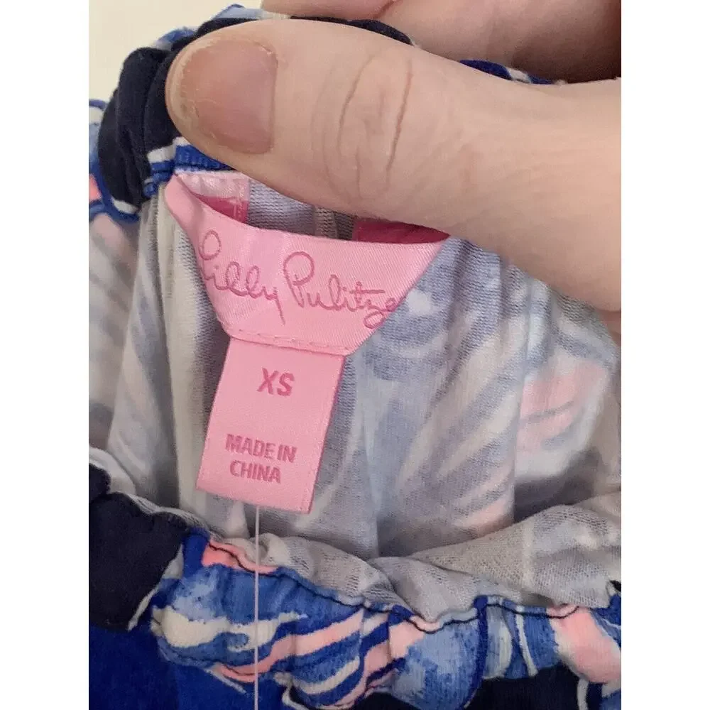 Lilly Pulitzer Aleatha Reel Life Strapless Jumpsuit New Tag Xs Tie Waist Ruffle - Picture 10 of 10